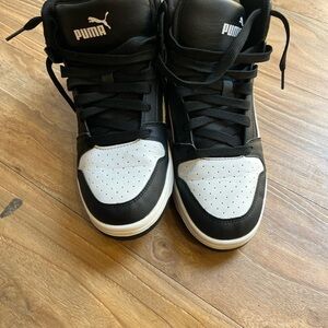 Puma Dual-Tone High-Top Sneakers